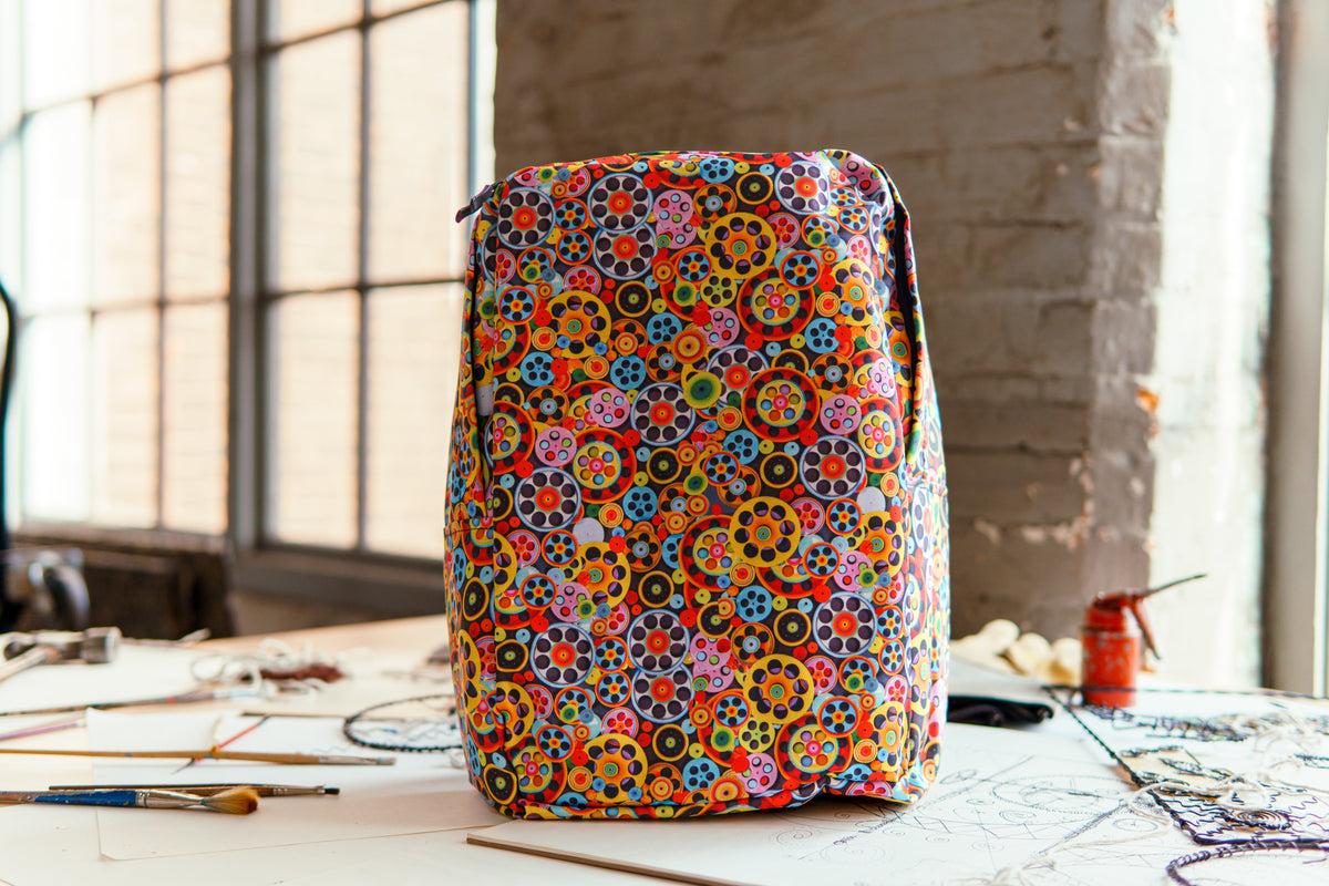 Pulleys — Saturday Morning Backpack, pulleys and wheels print